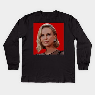 Charlize Theron Kids Long Sleeve T-Shirt